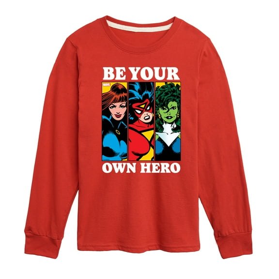 Marvel - Be Your Own Hero - Toddler And Youth Long Sleeve Graphic T-Shirt