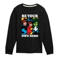 thumbnail image 1 of Marvel - Be Your Own Hero - Toddler And Youth Long Sleeve Graphic T-Shirt, 1 of 5