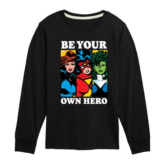 Marvel - Be Your Own Hero - Toddler And Youth Long Sleeve Graphic T-Shirt
