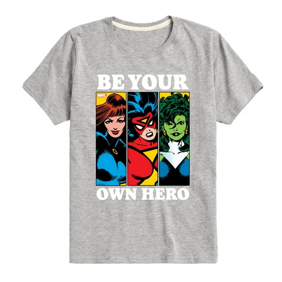 Marvel - Be Your Own Hero - Toddler And Youth Short Sleeve Graphic T-Shirt