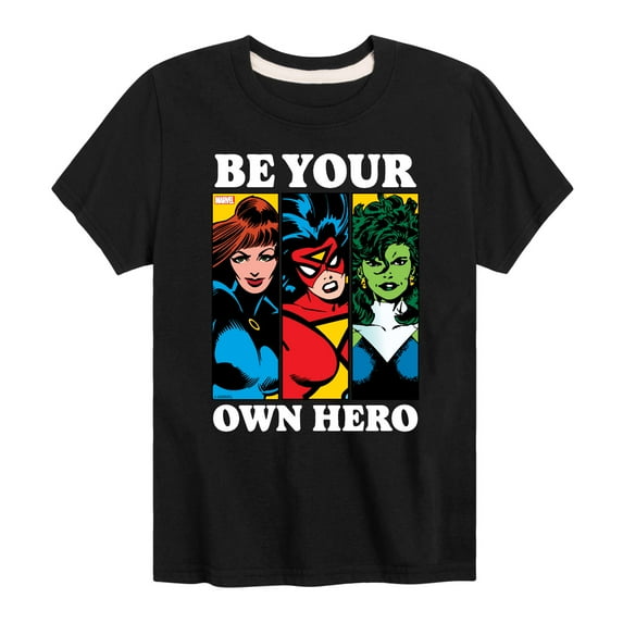 Marvel - Be Your Own Hero - Toddler And Youth Short Sleeve Graphic T-Shirt