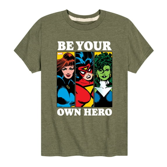 Marvel - Be Your Own Hero - Toddler And Youth Short Sleeve Graphic T-Shirt