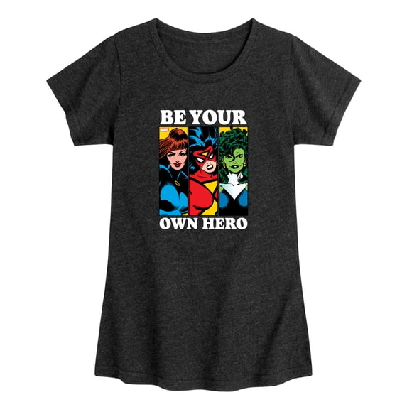 Marvel - Be Your Own Hero Toddler Girls' Toddler Short Sleeve Graphic T-Shirt