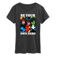 thumbnail image 1 of Marvel - Be Your Own Hero - Women's Short Sleeve Graphic T-Shirt, 1 of 5