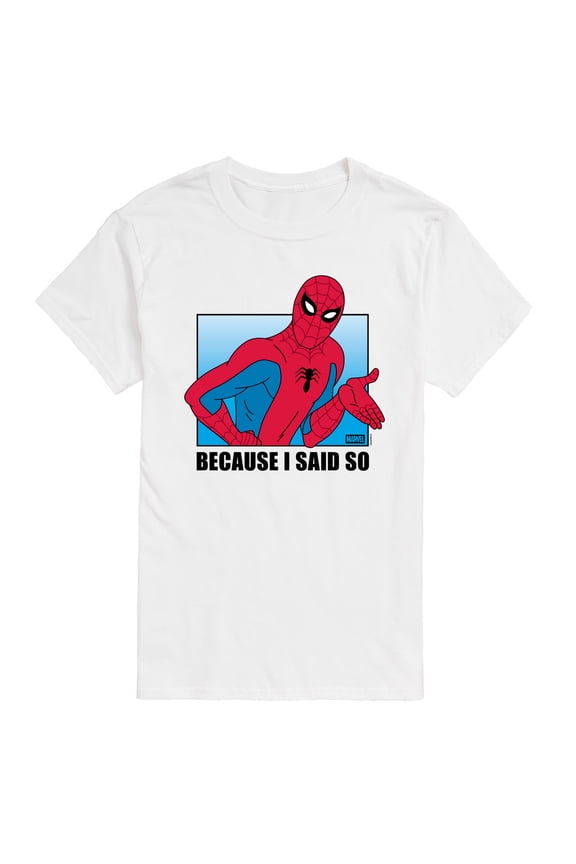 - Because I Said So Spiderman - Men's Short Sleeve Graphic T-Shirt