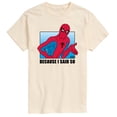 thumbnail image 1 of Marvel - Because I Said So Spiderman - Men's Short Sleeve Graphic T-Shirt, 1 of 4