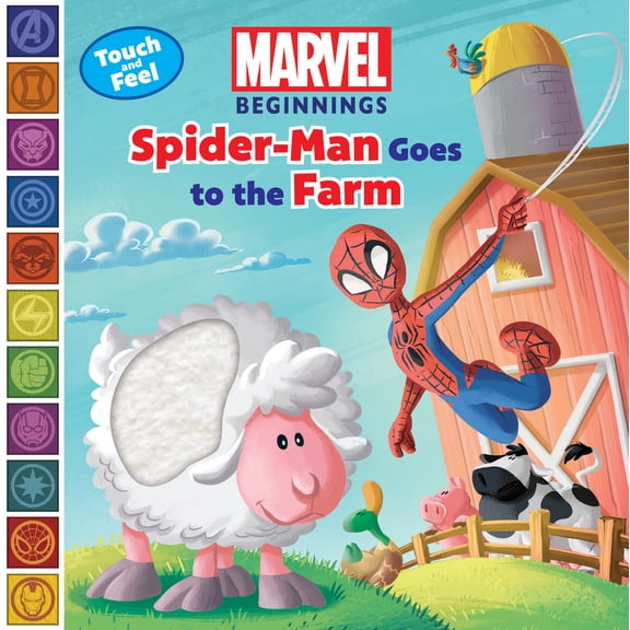 Pre-Owned Marvel Beginnings Marvel Beginnings: Spider Man Goes to the Farm, (Board Book)