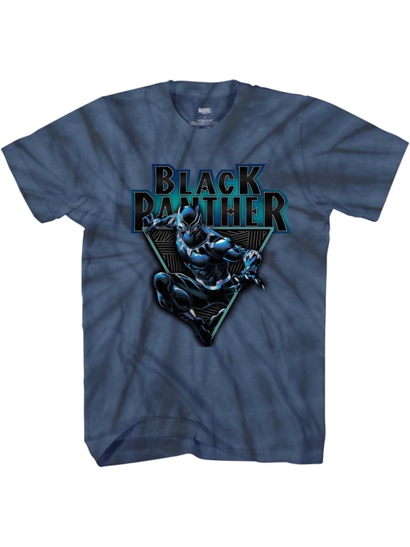 Big Boys' Black Panther Spiral Wash T-Shirt, Sizes 8-20