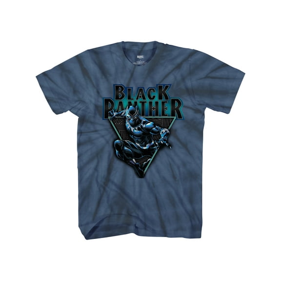 Marvel Big Boys' Black Panther Spiral Wash T-Shirt, Sizes 8-20