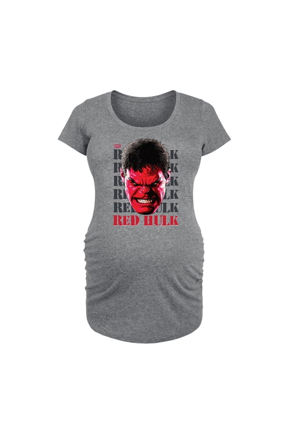 - Big Red Face - Women's Maternity Scoop Neck Graphic T-Shirt