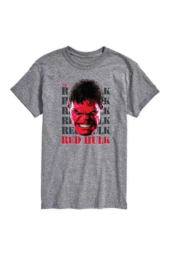 - Big Red Hulk Face - Men's Short Sleeve Graphic T-Shirt