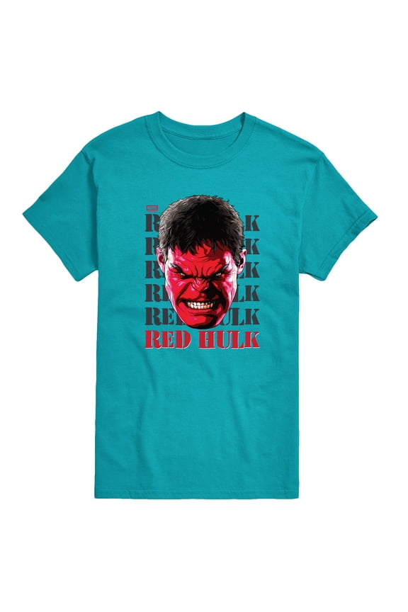 - Big Red Hulk Face - Men's Short Sleeve Graphic T-Shirt