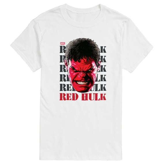 Marvel - Big Red Hulk Face - Men's Short Sleeve Graphic T-Shirt