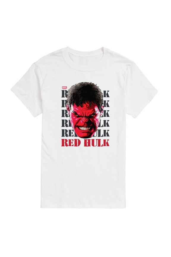 - Big Red Hulk Face - Men's Short Sleeve Graphic T-Shirt
