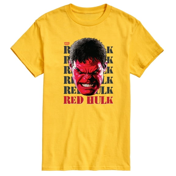 Marvel - Big Red Hulk Face - Men's Short Sleeve Graphic T-Shirt