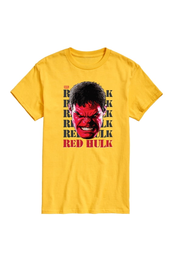 - Big Red Hulk Face - Men's Short Sleeve Graphic T-Shirt