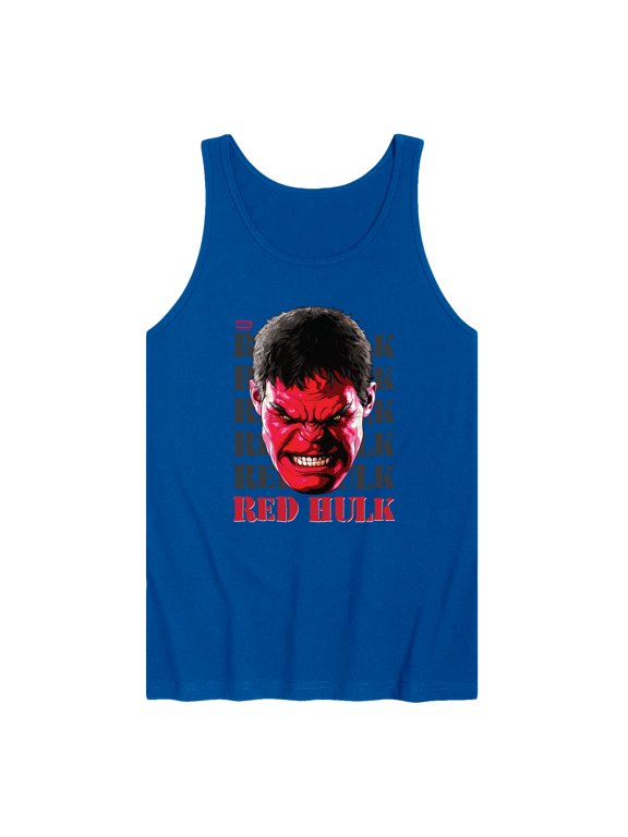 - Big Red Hulk Face Men's Graphic Tank Top