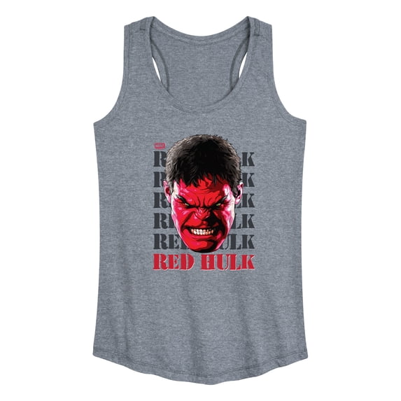 Marvel - Big Red Hulk Face - Women's Racerback Tank