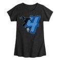 thumbnail image 1 of Marvel Black Panther - 4Th Birthday - Girls Fitted Short Sleeve Tee, 1 of 5
