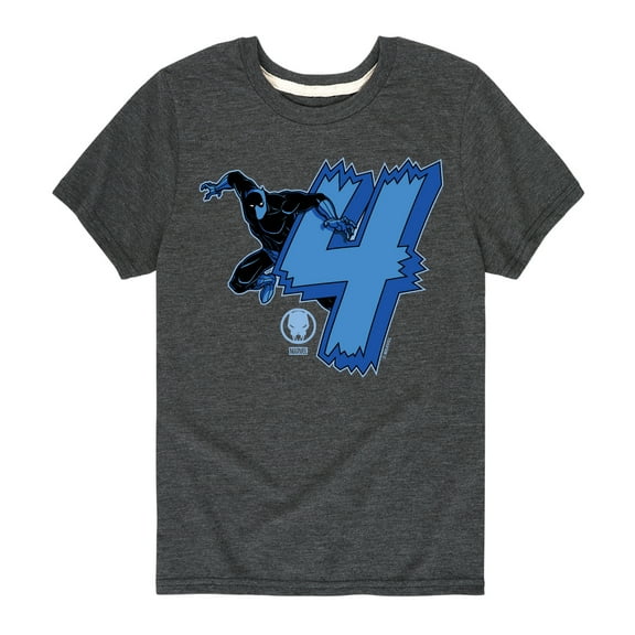 Marvel Black Panther - 4Th Birthday - Toddler And Youth Short Sleeve Tee