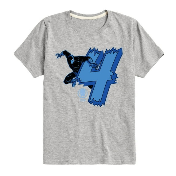Marvel Black Panther - 4Th Birthday - Toddler And Youth Short Sleeve Tee