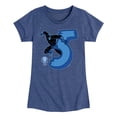 thumbnail image 1 of Marvel Black Panther - 5Th Birthday - Girls Fitted Short Sleeve Tee, 1 of 5