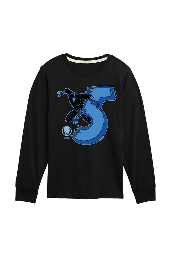 Black Panther - 5Th Birthday - Toddler And Youth Long Sleeve Graphic T-Shirt