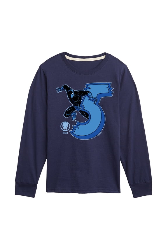 Black Panther - 5Th Birthday - Toddler And Youth Long Sleeve Graphic T-Shirt