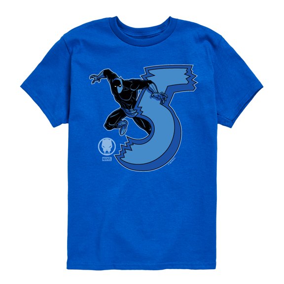 Marvel Black Panther - 5Th Birthday - Toddler And Youth Short Sleeve Tee