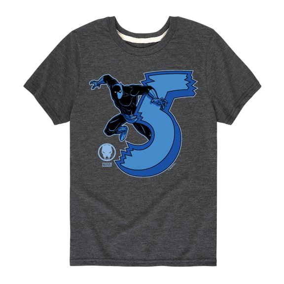 Marvel Black Panther - 5Th Birthday - Toddler And Youth Short Sleeve Tee