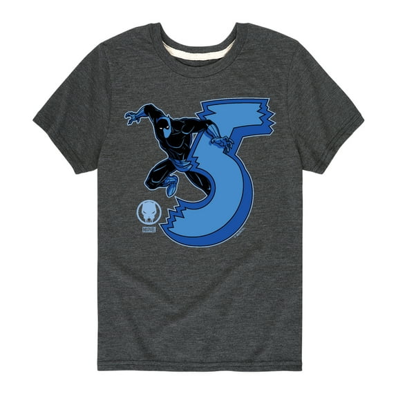 Marvel Black Panther - 5Th Birthday - Toddler And Youth Short Sleeve Tee