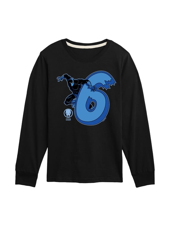 - Black Panther 6Th Birthday Boys' Long Sleeve Graphic T-Shirt