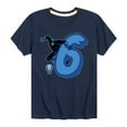 thumbnail image 1 of Marvel Black Panther - 6Th Birthday - Toddler And Youth Short Sleeve Tee, 1 of 5