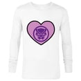 thumbnail image 1 of Marvel Black Panther Avengers Heart Love Valentine’s Day - Long Sleeve T-Shirt for Men - Customized-White, 1 of 5