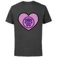 thumbnail image 1 of Marvel Black Panther Avengers Heart Love Valentine’s Day - Short Sleeve Cotton T-Shirt for Adults - Customized-Charcoal, 1 of 5