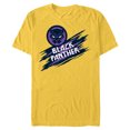 thumbnail image 1 of Marvel Black Panther Avengers Panther Mask Icon Claw Slashes - Short Sleeve Blended T-Shirt for Adults - Customized-Yellow, 1 of 5