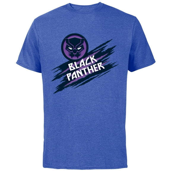 Marvel Black Panther Avengers Panther Mask Icon Claw Slashes - Short Sleeve Cotton T-Shirt for Adults - Customized-Royal Heather