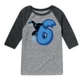 thumbnail image 1 of Marvel Black Panther - Birthday 6Th - Toddler and Youth Raglan, 1 of 4