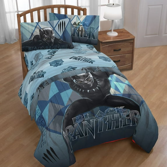 Marvel Black Panther Blue Tribe Twin Bed in a Bag