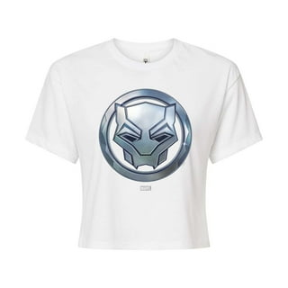 Marvel Black Panther - Circle Logo - Juniors Cropped Tee