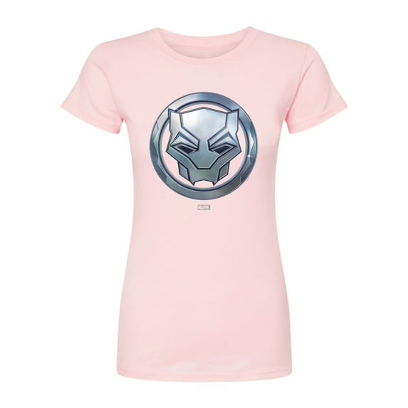 Marvel Black Panther - Circle Logo - Juniors Fitted Graphic T-Shirt