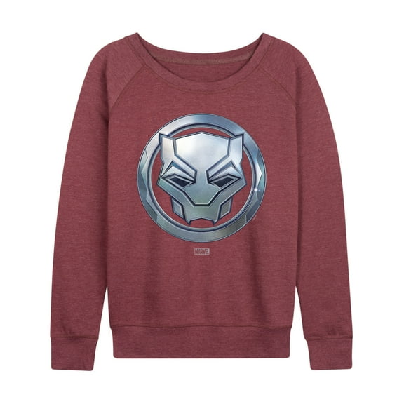 Marvel Black Panther - Circle Logo - Women's French Terry Pullover Sweatshirt