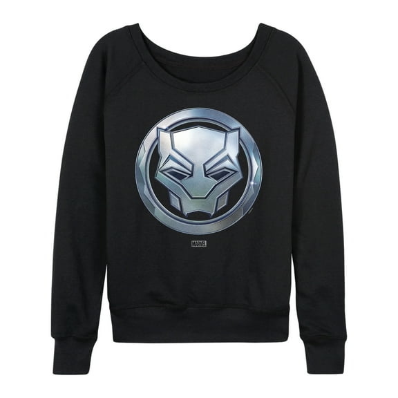 Marvel Black Panther - Circle Logo - Women's French Terry Pullover Sweatshirt