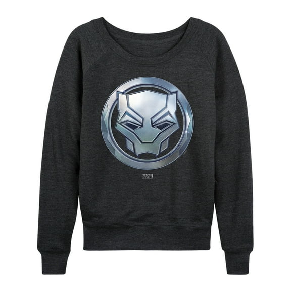Marvel Black Panther - Circle Logo - Women's French Terry Pullover Sweatshirt