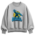 thumbnail image 1 of Marvel - Black Panther Circle - Women's Oversized Fleece Crew Sweatshirt, 1 of 3