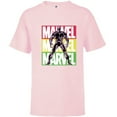 thumbnail image 1 of Marvel Black Panther Classic Comic Art and Name - Short Sleeve T-Shirt for Kids - Customized-Soft Pink, 1 of 5