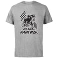 thumbnail image 1 of Marvel Black Panther Classic Comic Clawmarks Distressed - Short Sleeve Cotton T-Shirt for Adults - Customized-Athletic Heather, 1 of 5