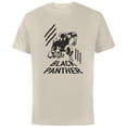 thumbnail image 1 of Marvel Black Panther Classic Comic Clawmarks Distressed - Short Sleeve Cotton T-Shirt for Adults - Customized-Natural, 1 of 5