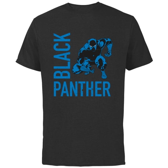 Marvel Black Panther Classic Comic Splatter Distressed - Short Sleeve Cotton T-Shirt for Adults - Customized-Black