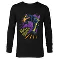 thumbnail image 1 of Marvel Black Panther Claw Marks Comic - Long Sleeve T-Shirt for Men - Customized-Black, 1 of 5